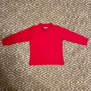 Red squiggles long sleeve shirt